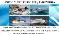 Charla informativa nuevos cursos PER y PNB en la escuela municipal de vela